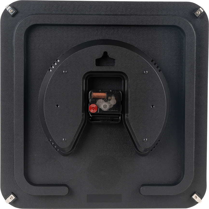 Reloj de Pared Sucinto Dome, cuadrado, blanco