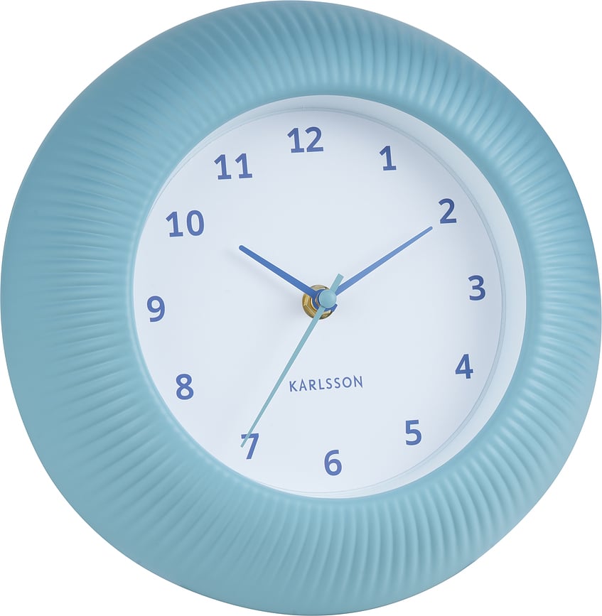 Reloj de pared Tender Rib, rosa claro