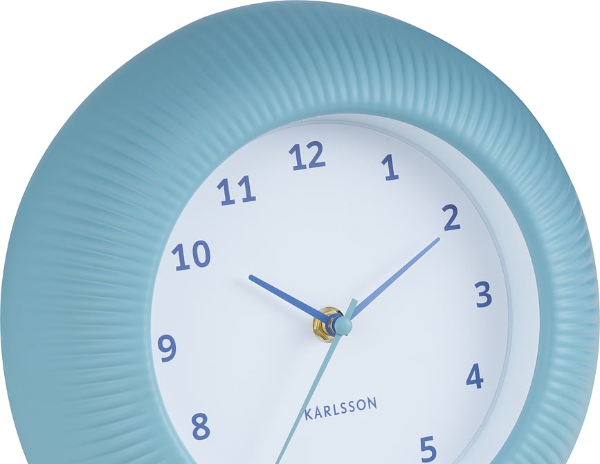 Reloj de pared Tender Rib, rosa claro