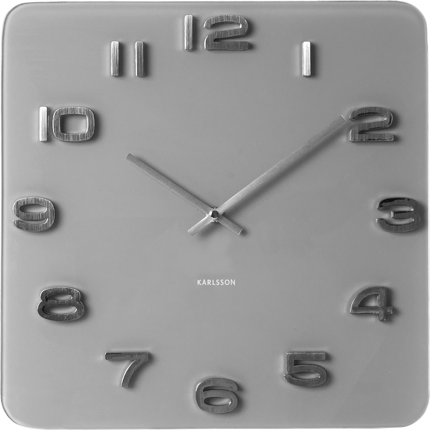 Reloj de pared vintage, gris