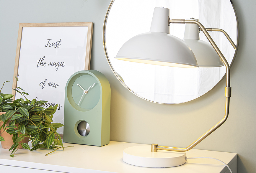 Reloj de mesa Taut, verde