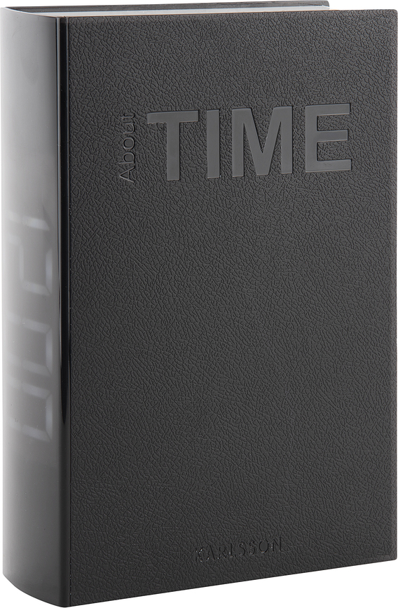 Reloj Despertador LED Book, marrón