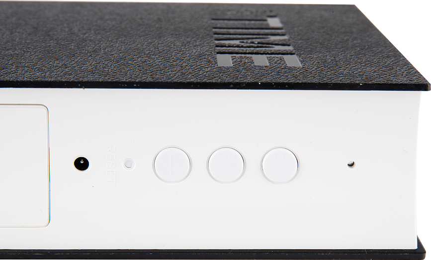 Reloj Despertador LED Book, marrón