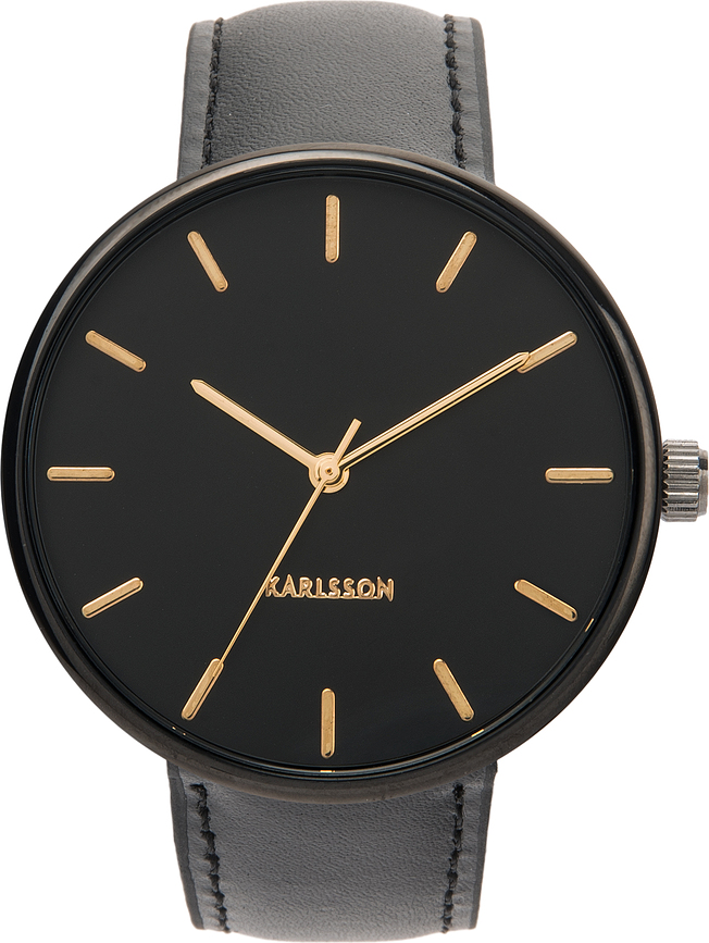 Reloj minimal para hombre, negro