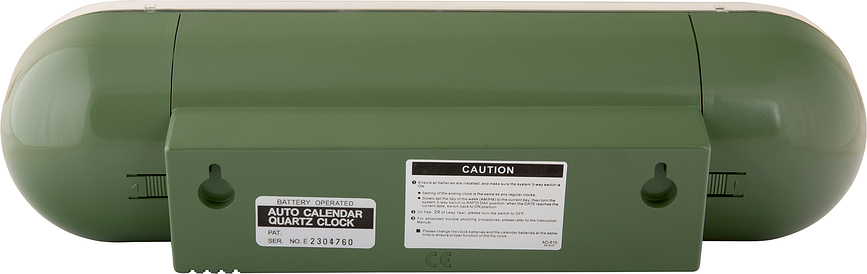 Reloj de paletas Tube Flip, amarillo