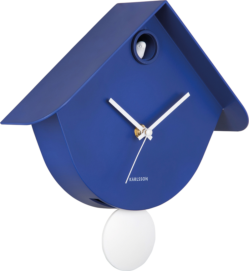 Retro Cuckoo Horloge Murale, cobalt