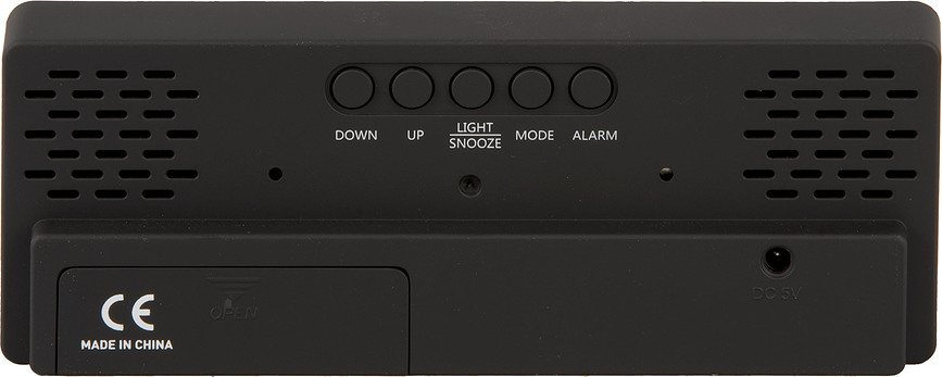 Copper Mirror Horloge et Réveil LED, vert olive