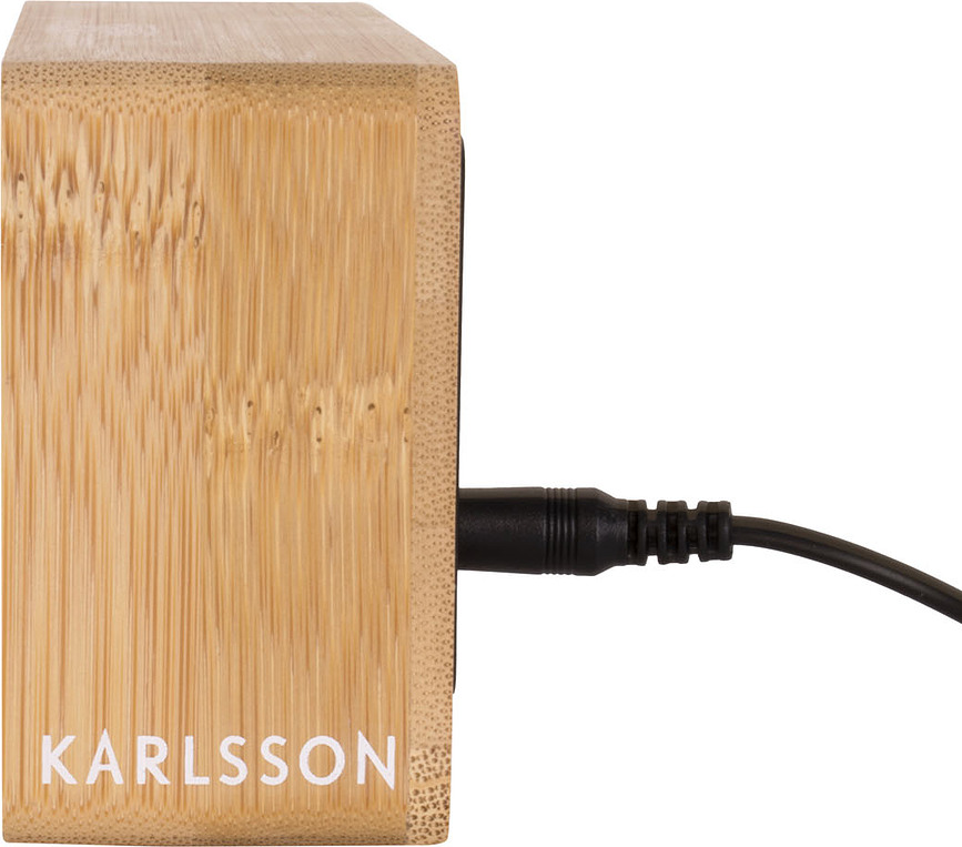 Réveil LED Tube, bambou