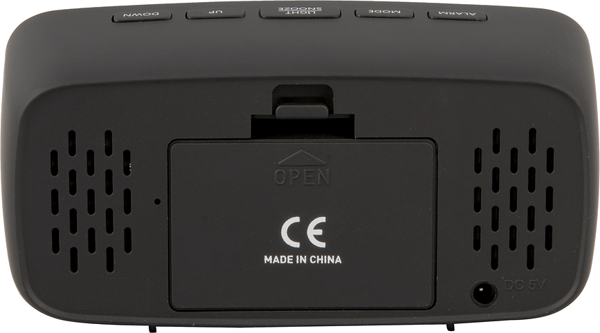 Réveil Horloge Miroir LED, beige