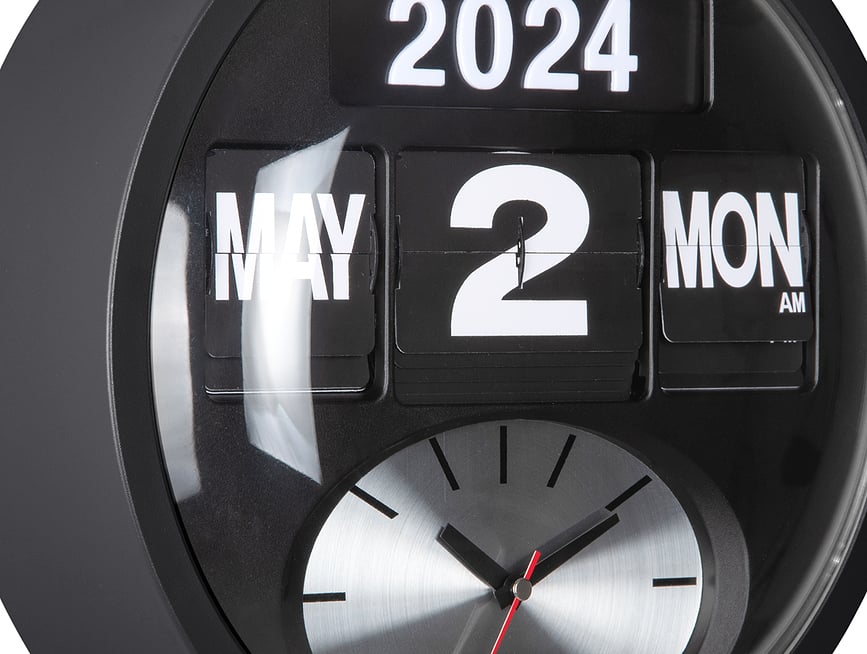 Round Flip Zidni Sat bijeli