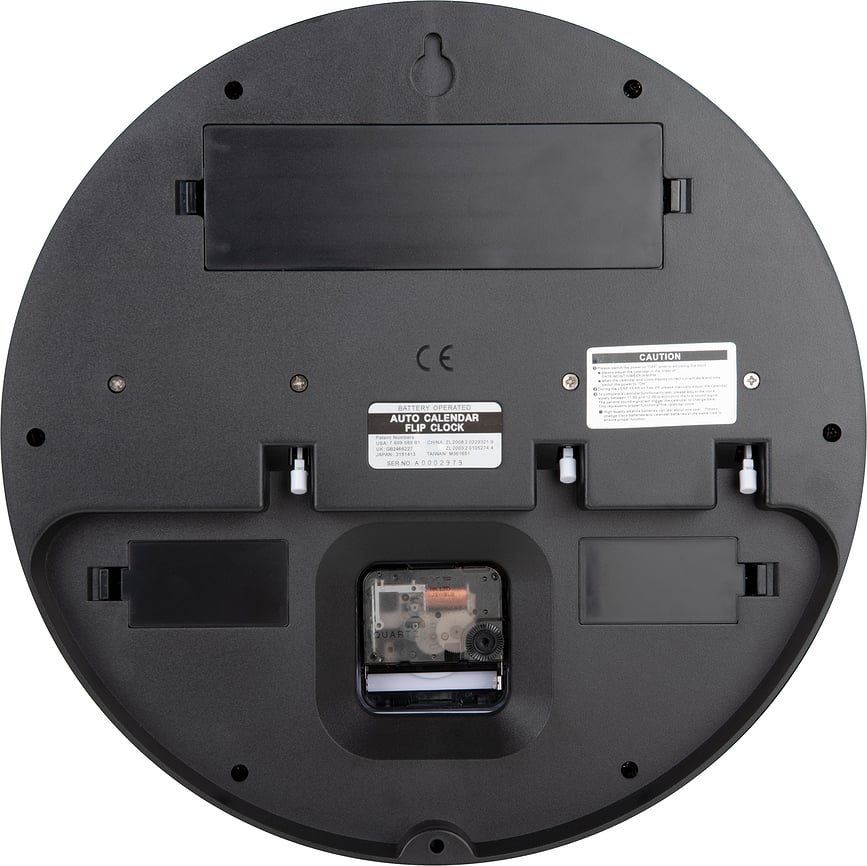 Round Flip Stenska ura, bela