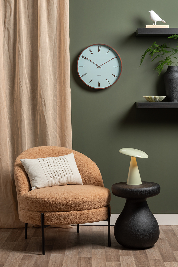 Scandia Horloge murale, vert pastel