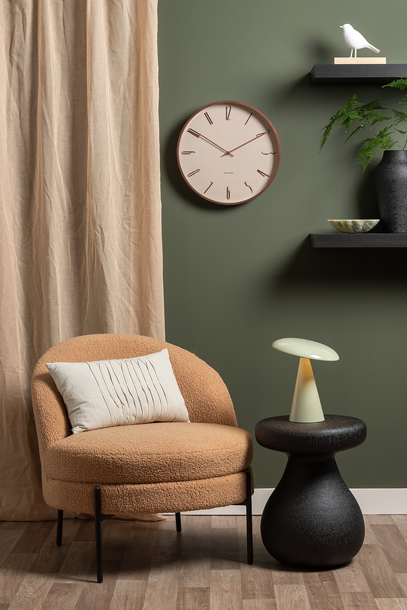 Scandia Horloge murale, vert pastel