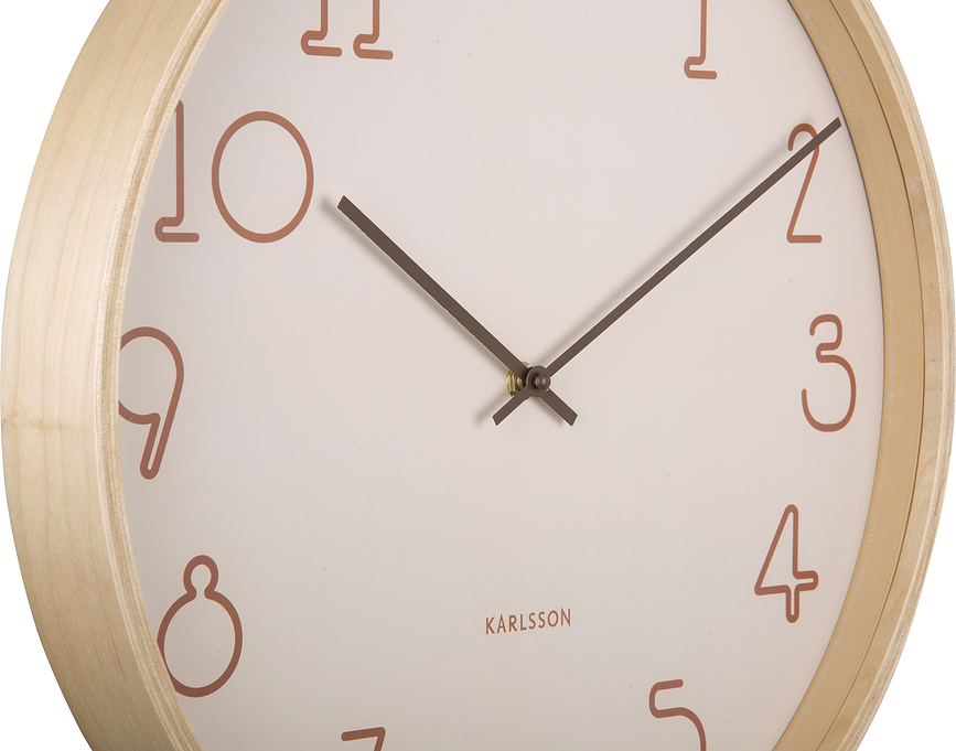 Sencillo Horloge murale, sable