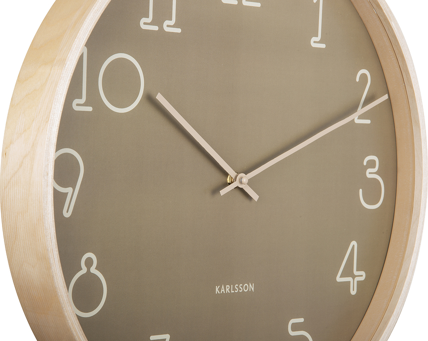 Sencillo Horloge murale, sable