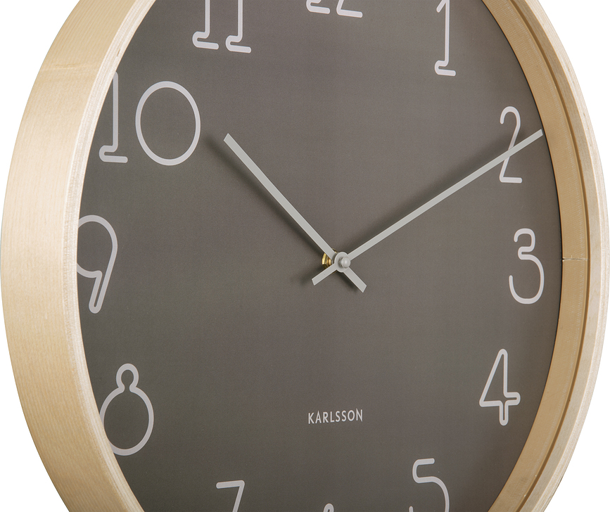 Sencillo Horloge murale, sable