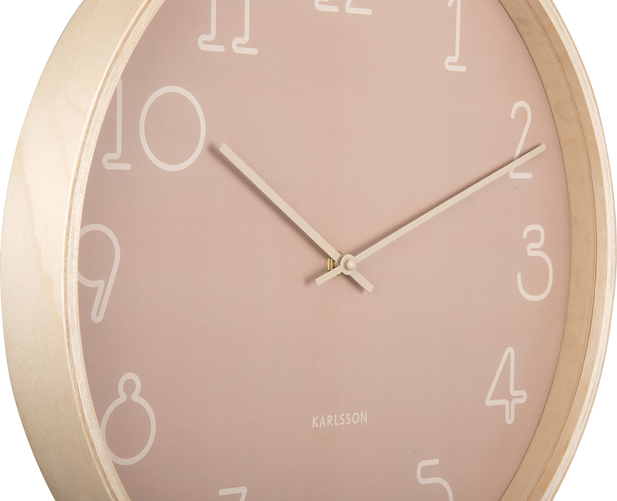 Sencillo Horloge murale, sable