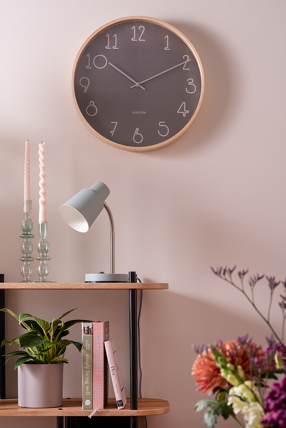 Sencillo Ρολόι Τοίχου, λαδί