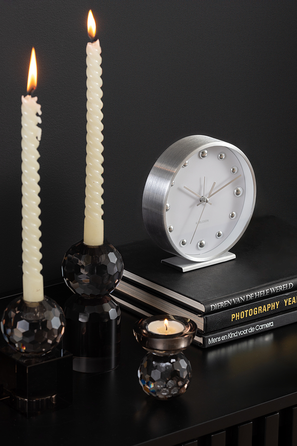 Shiny Dots Budilka, srebrna