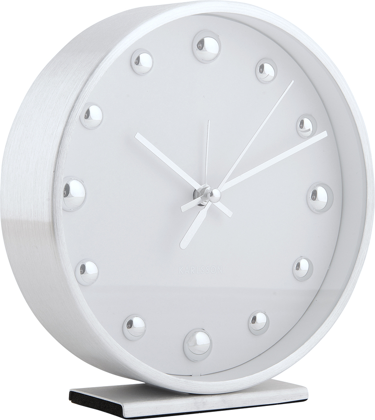 Shiny Dots Budilka, srebrna