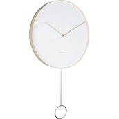 Sieninis laikrodis Pendulum baltos spalvos