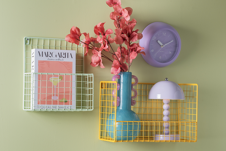 Slope Ρολόι Τοίχου, ροζ