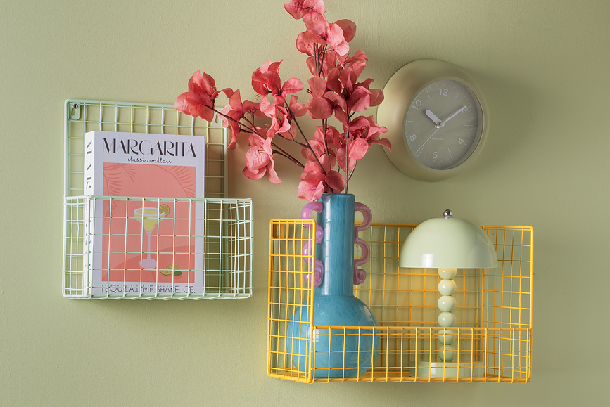 Slope Ρολόι Τοίχου, ροζ