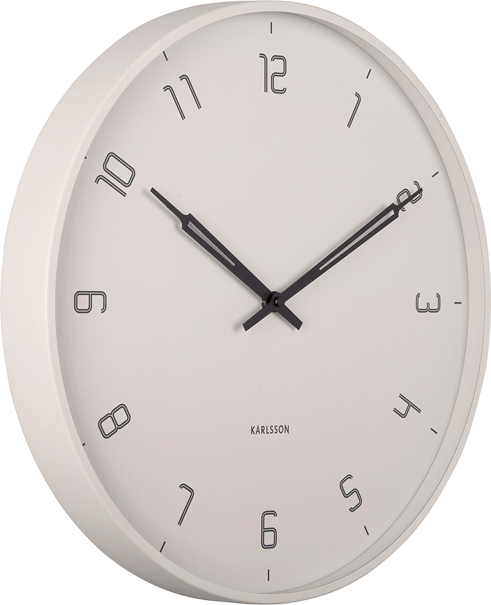 Stark Horloge murale, gris pastel