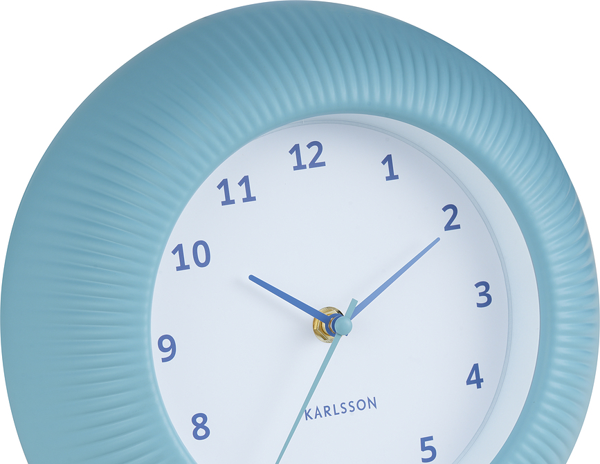 Tender Rib Horloge murale, rose clair