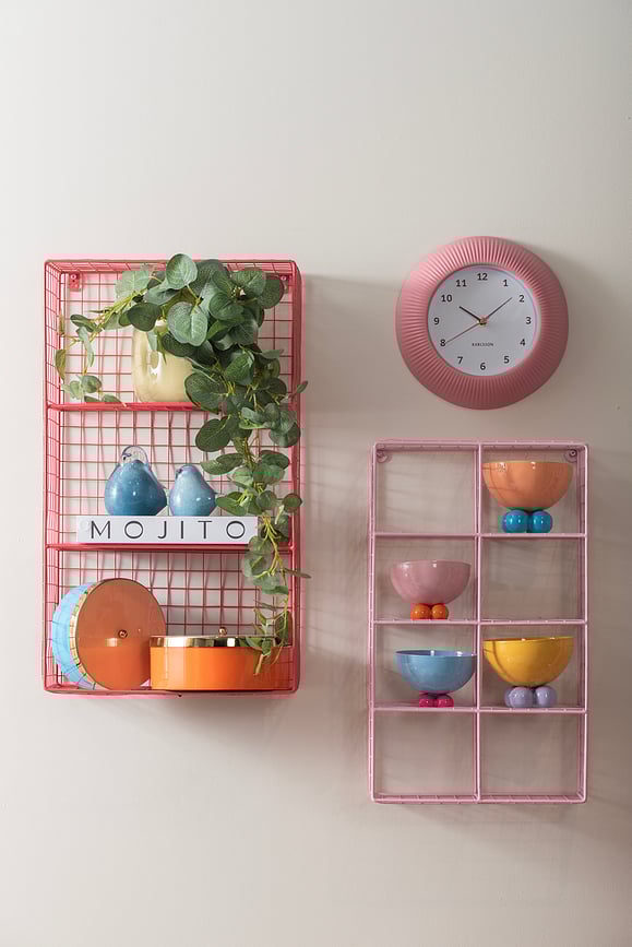 Tender Rib Stenska ura, svetlo roza