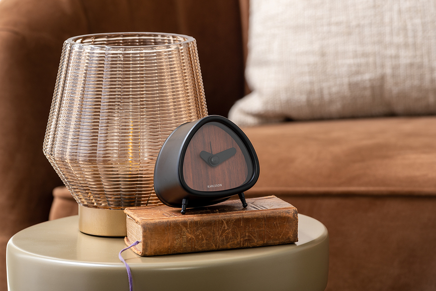 Triangle Budilica drvena svijetlo smeđa