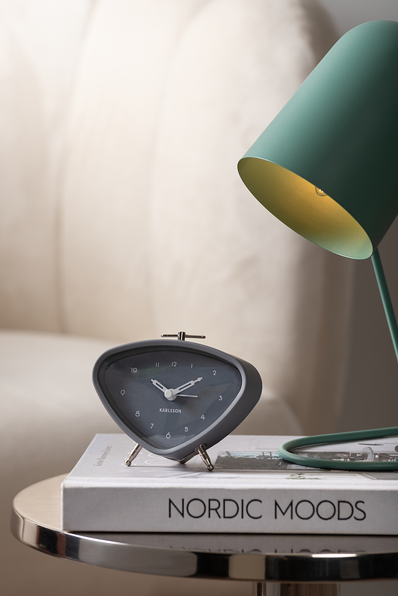 Triangle Budilka z ročajem, siva