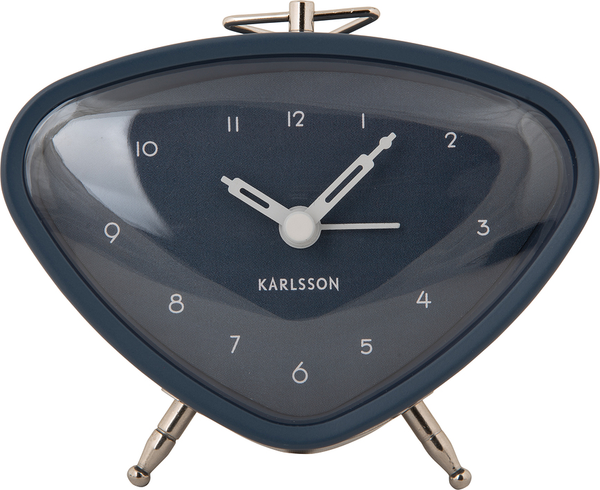 Triangle Réveil avec poignée, bleu marine