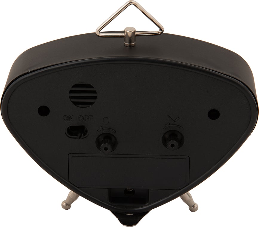 Triangle Réveil avec poignée, gris