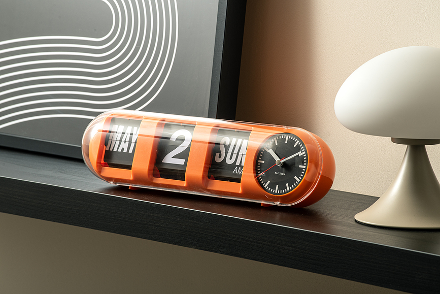 Tube Flip Horloge, jaune