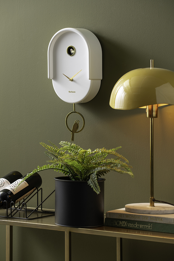 Tweet Stenska ura s kukavico, svetlo vijolična