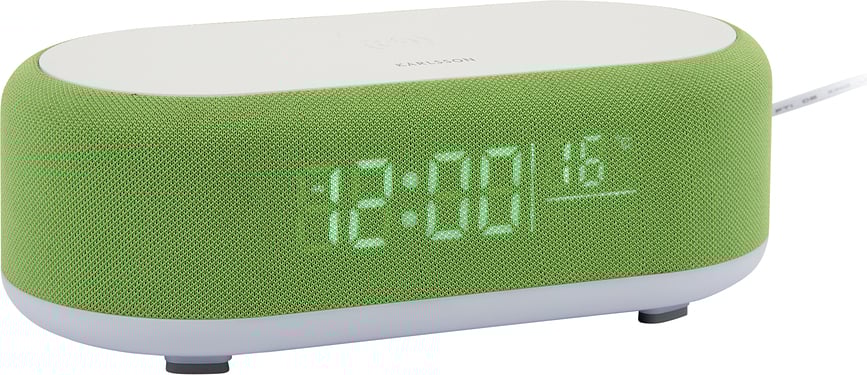 Vouge Budilica s bežičnim punjačem i Bluetooth zvučnikom zelena