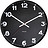 Wandklok New Classic 40 cm zwart