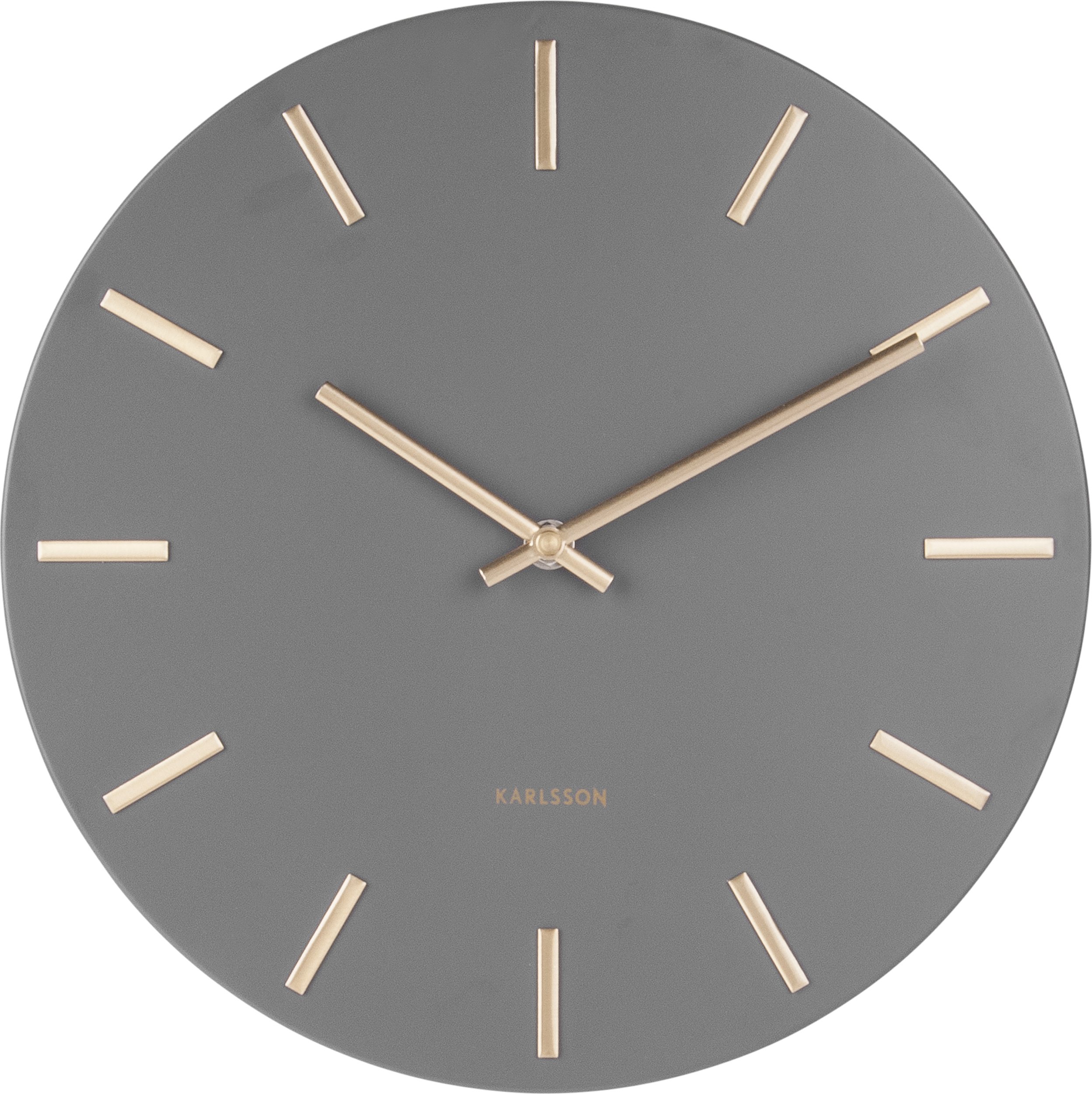 Zegar ścienny Charm 30 cm ciemnoszary