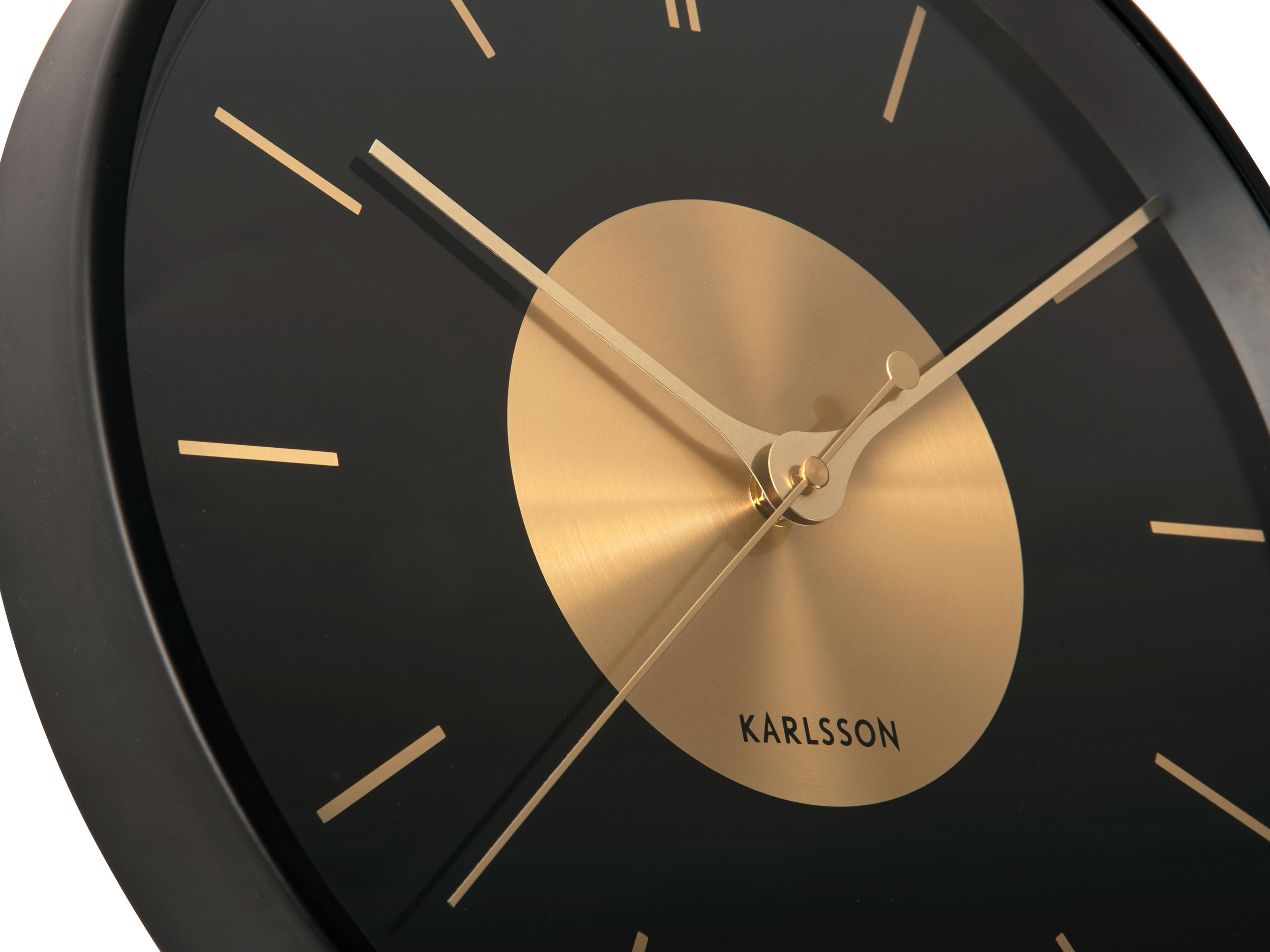Zegar ścienny Gold Disc - Karlsson KA5918BK | Fabryka Form