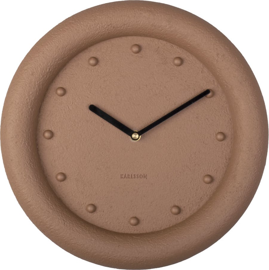 Zegar ścienny Petra 30 cm terakota
