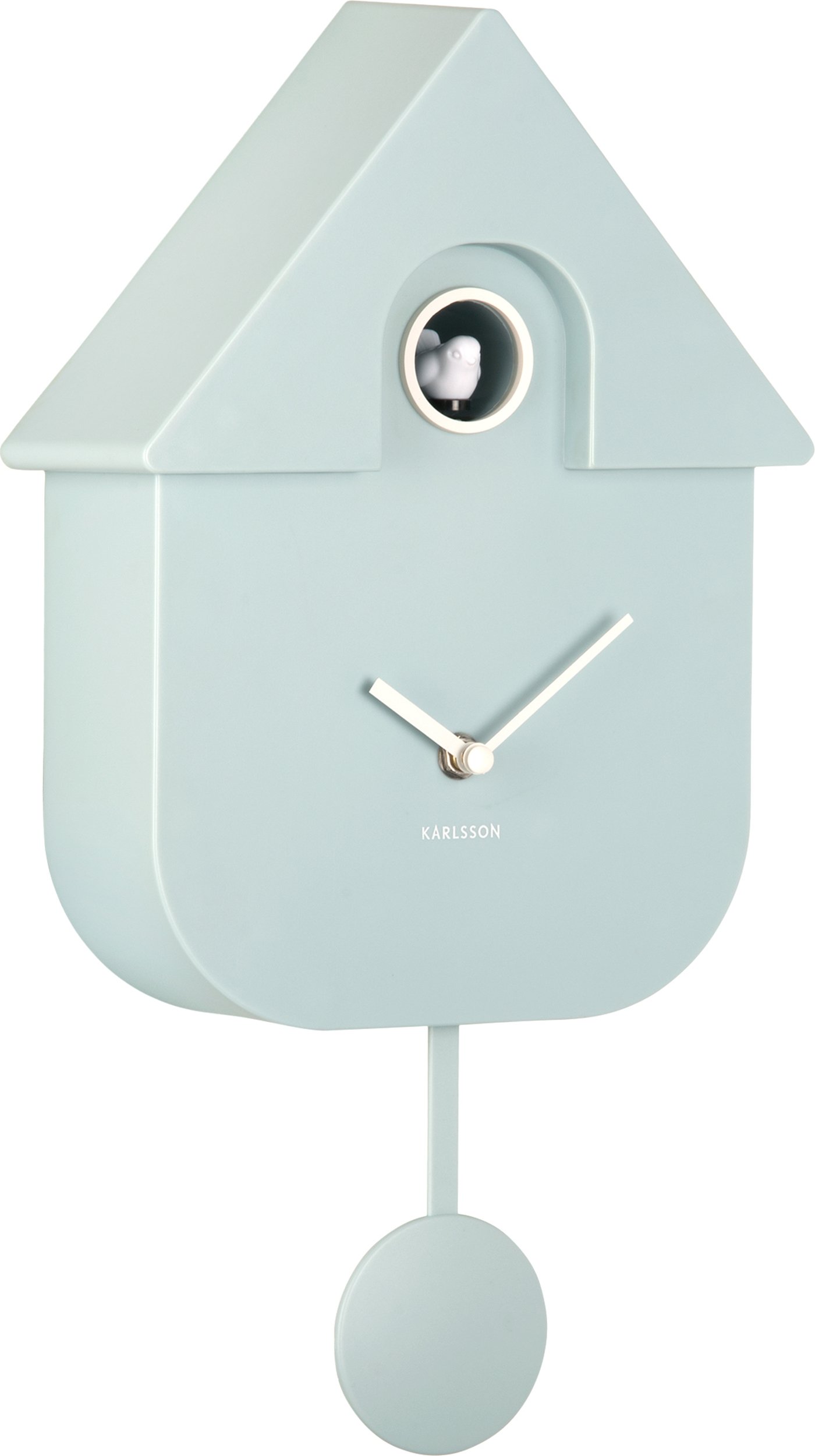 Zegar ścienny z kukułką Modern Cuckoo błękitny