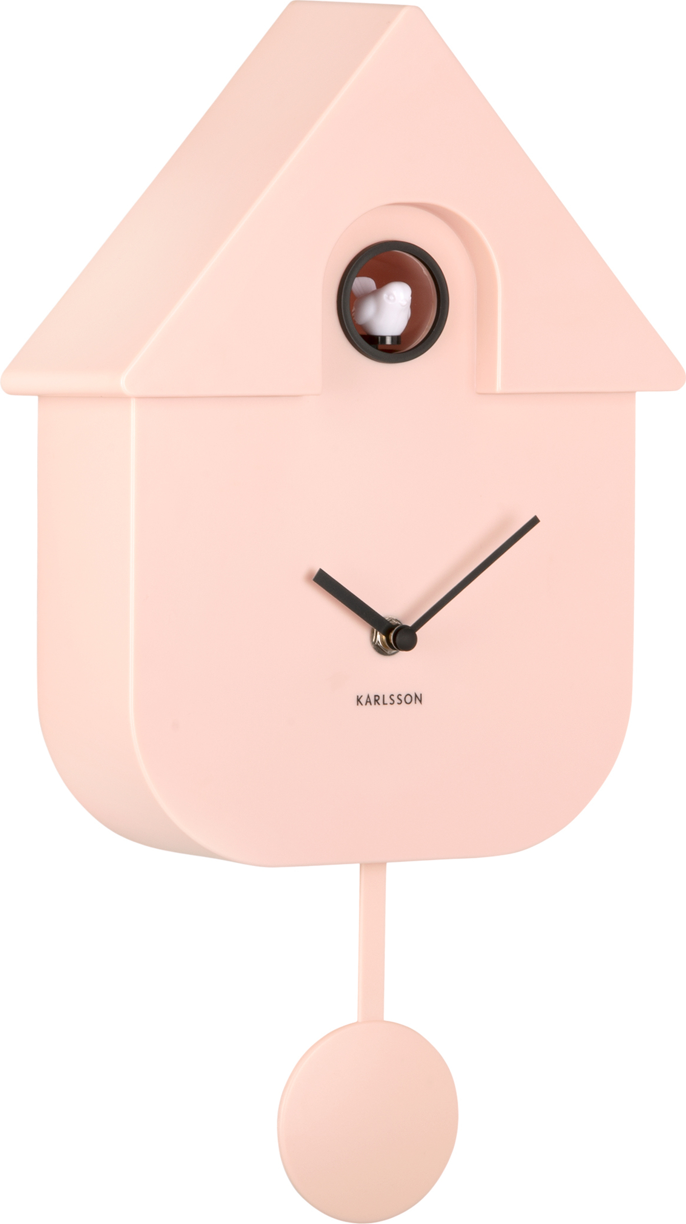 Zegar ścienny z kukułką Modern Cuckoo różowy