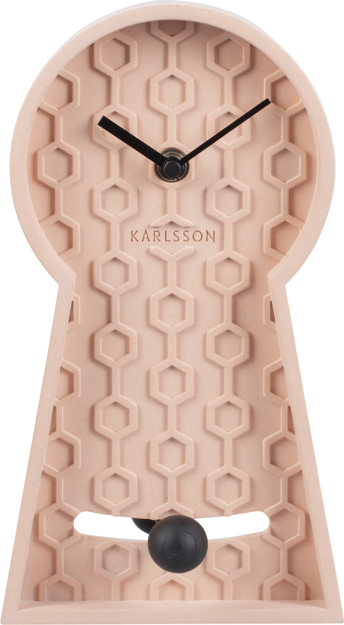 Zegar stołowy Honeycomb różowy