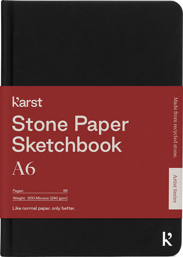 Karst Sketširaamat A6 must 240 g/m² kõva köide