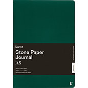 Karst Wasserfeste Hefte aus Steinpapier A5 weicher Einband grün glatt und liniert 2 St.