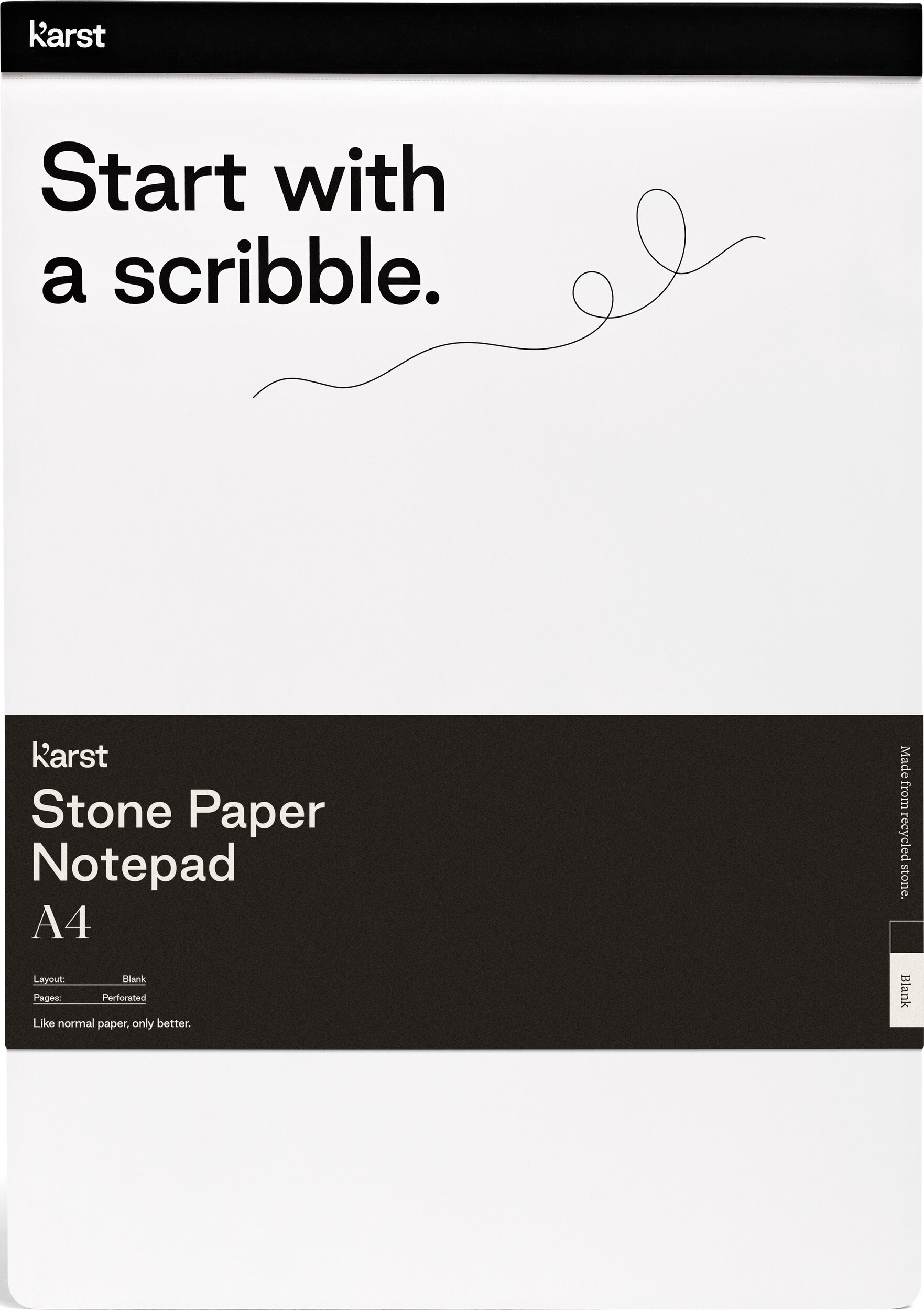 Notes klejony z kamiennego papieru wodoodporny Karst A4 gładki