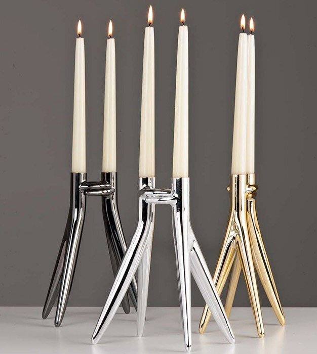 Abbracciaio Bougeoir, finition or brillant