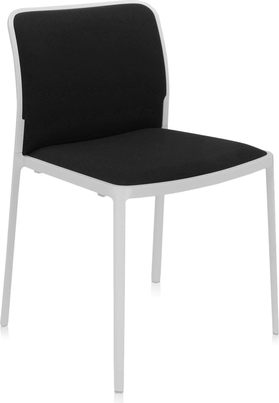 Audrey Soft Chair with a white frame Kartell 5975B G FA