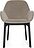 Clap Aquaclean Sessel beige mit schwarzem Rahmen